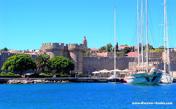 A view of the Medieval Town of Rhodes